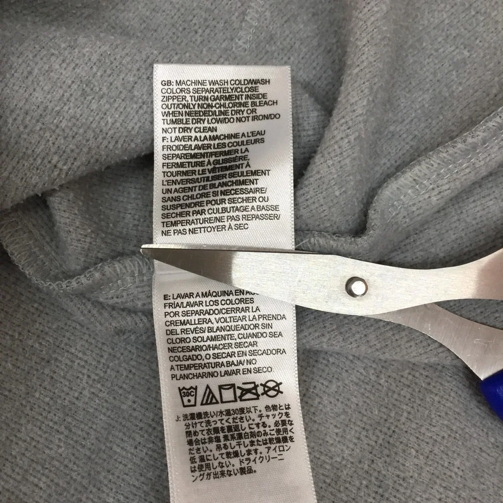 The North Face Mens XL Half Dome Pullover Hoodie Gray Logo‎ Fleece